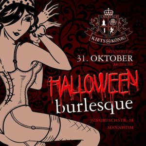 Flyer Halooween Burlesque 10x10cm 2