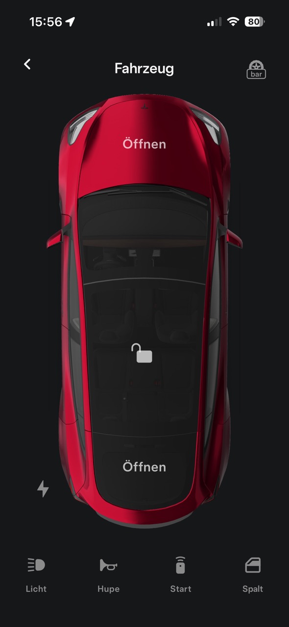 Tesla Weiterempfehlungs-Code - Screenshot von Home